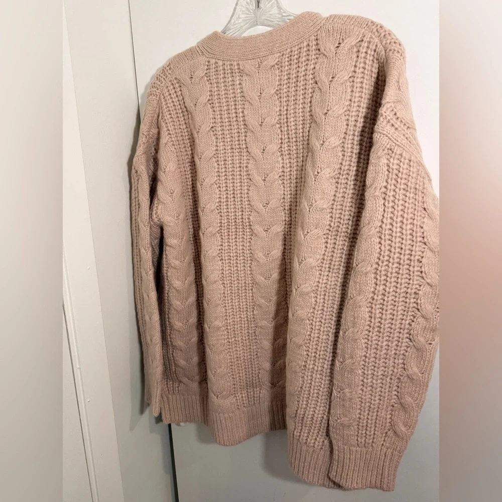 Jenni Kayne NWT Cable Cocoon Cardigan Pink Blush Size XS